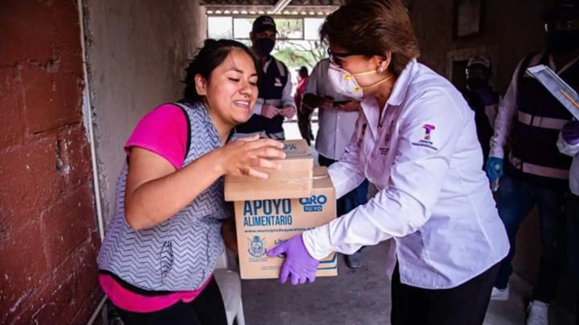 Actualmente se han entregado seis mil 60 despensas alimentarias de siete mil que se tienen